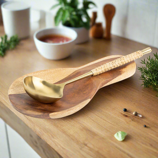 Shaded Wooden Spoon Rest