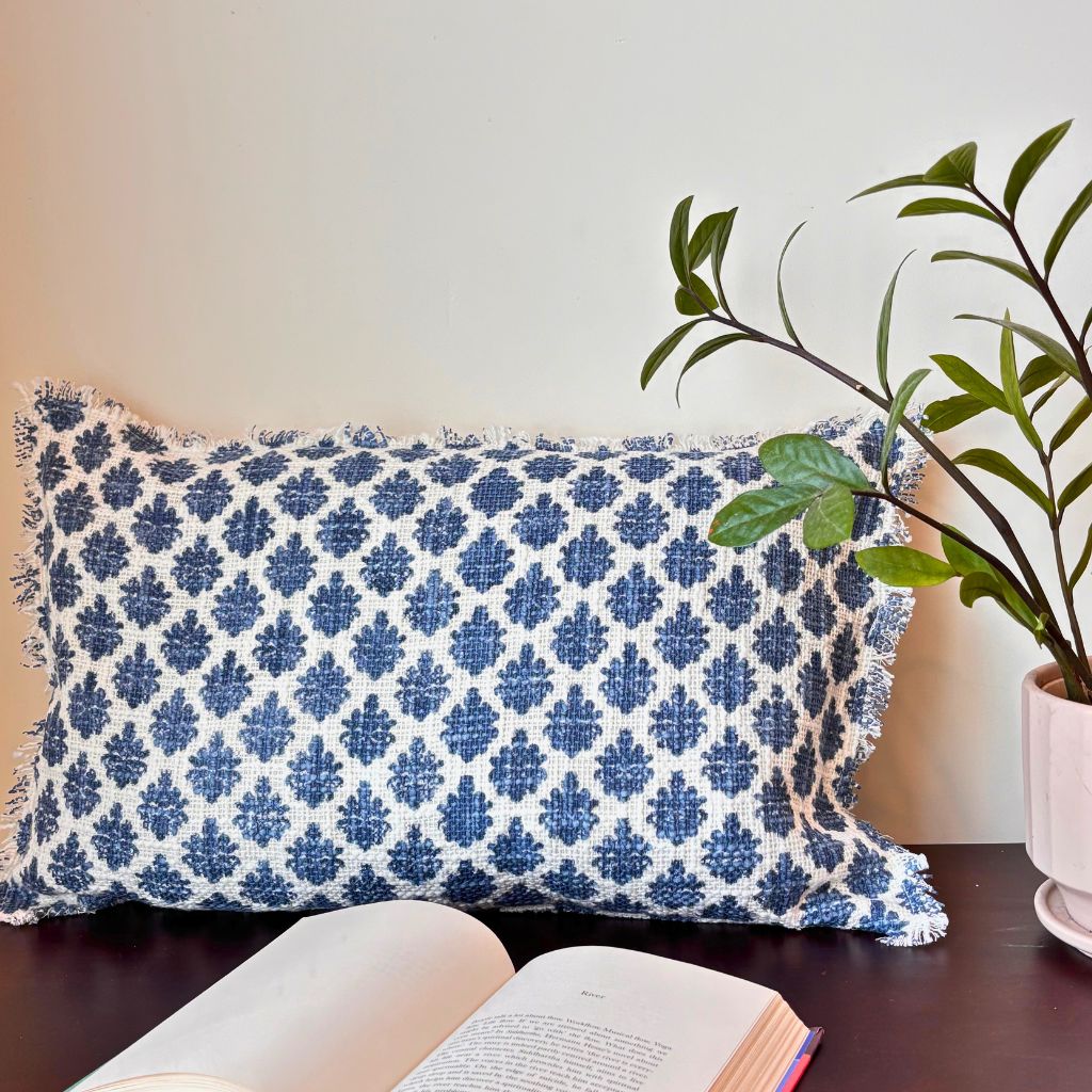 Indigo Mirage Cushion Cover (long)