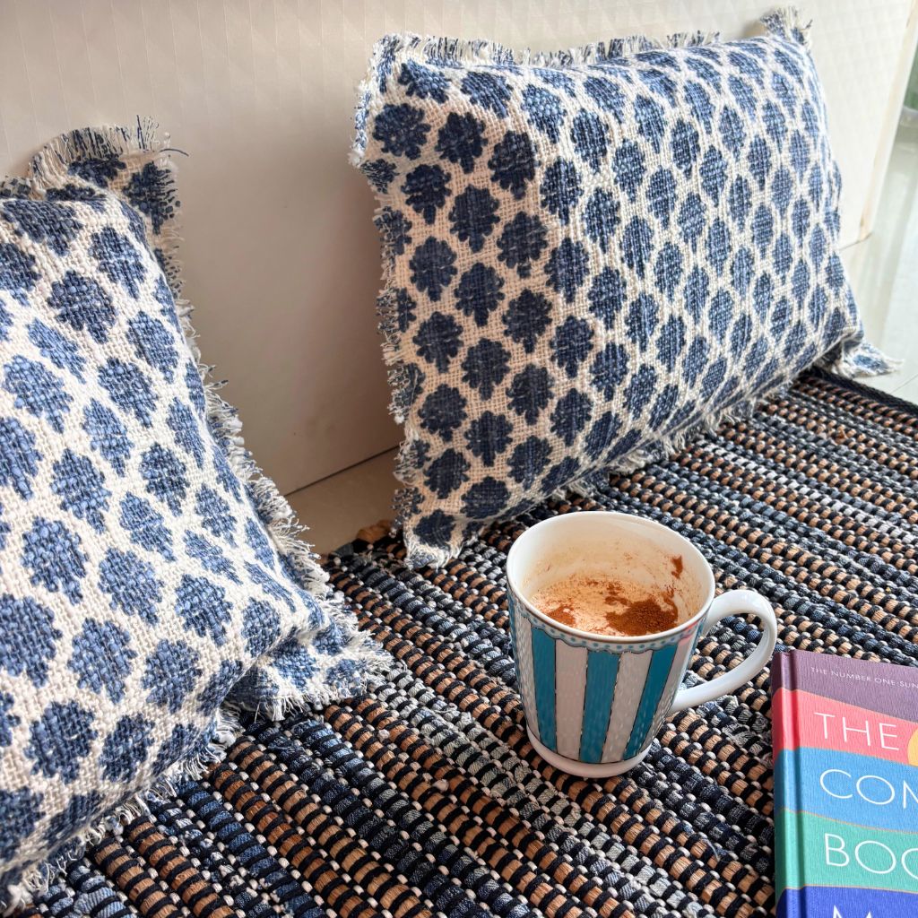 Indigo Mirage Cushion Cover (long)