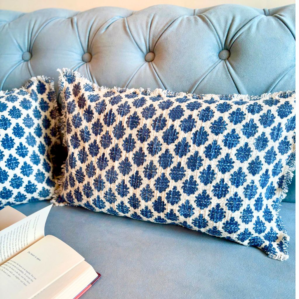 Indigo Mirage Cushion Cover (long)