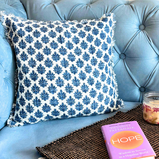 Indigo Mirage Cushion Cover