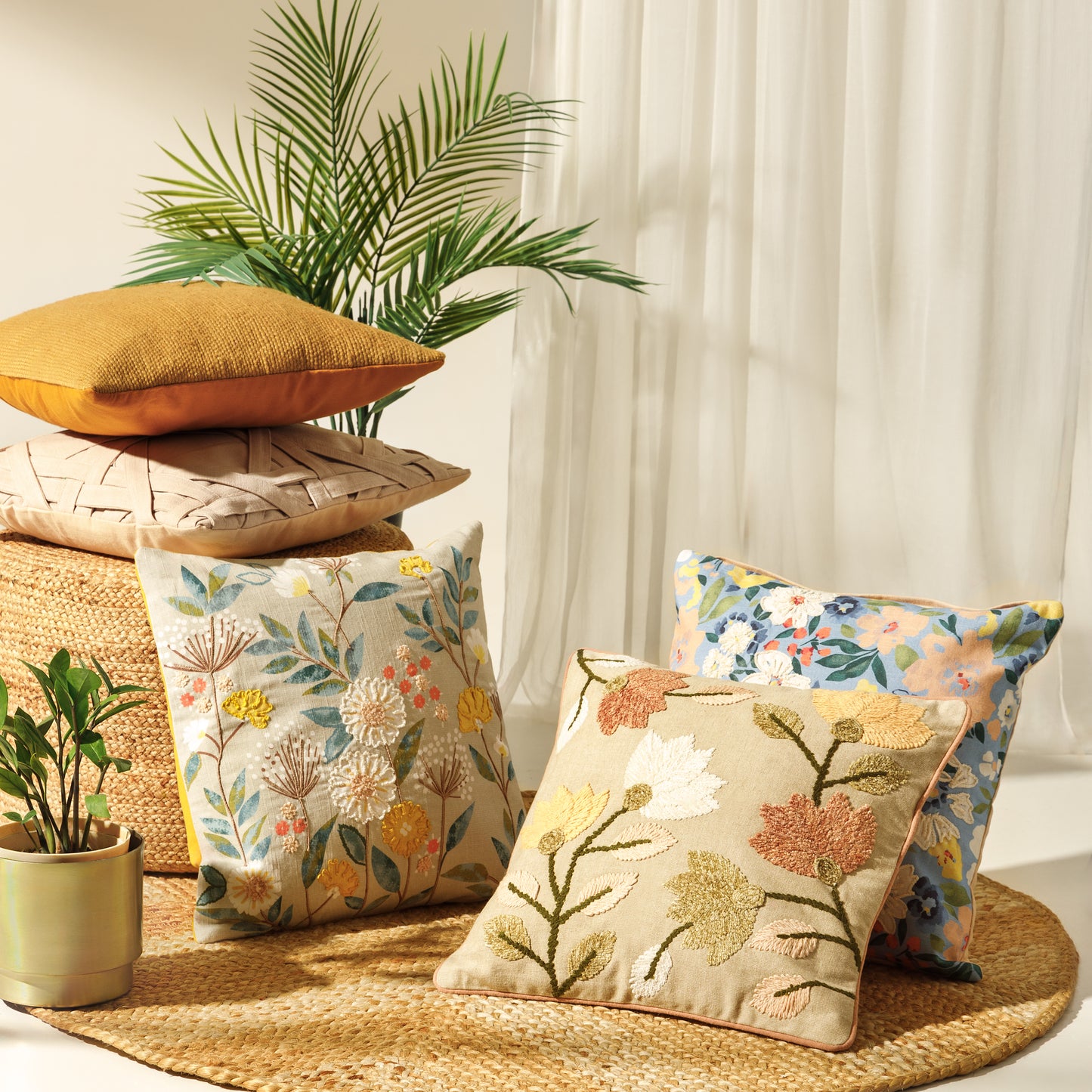 Cannes Floral Cushion Cover