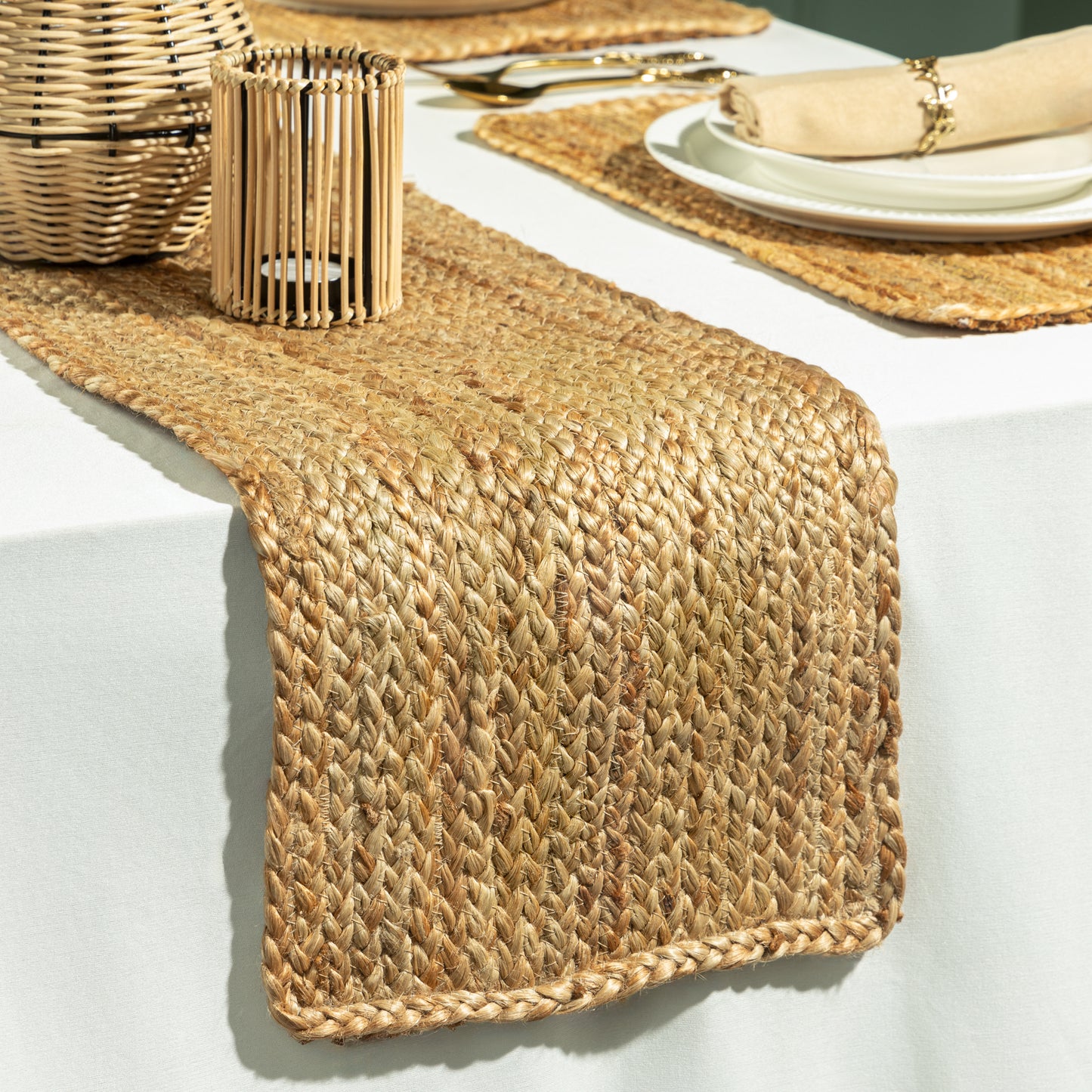 Natural Harmony Jute Table Runner