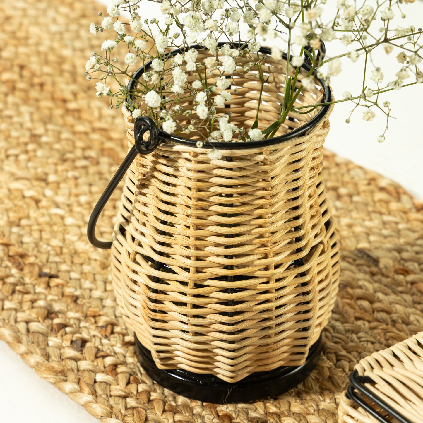 Natural Harmony Rattan Flower Vase - 1