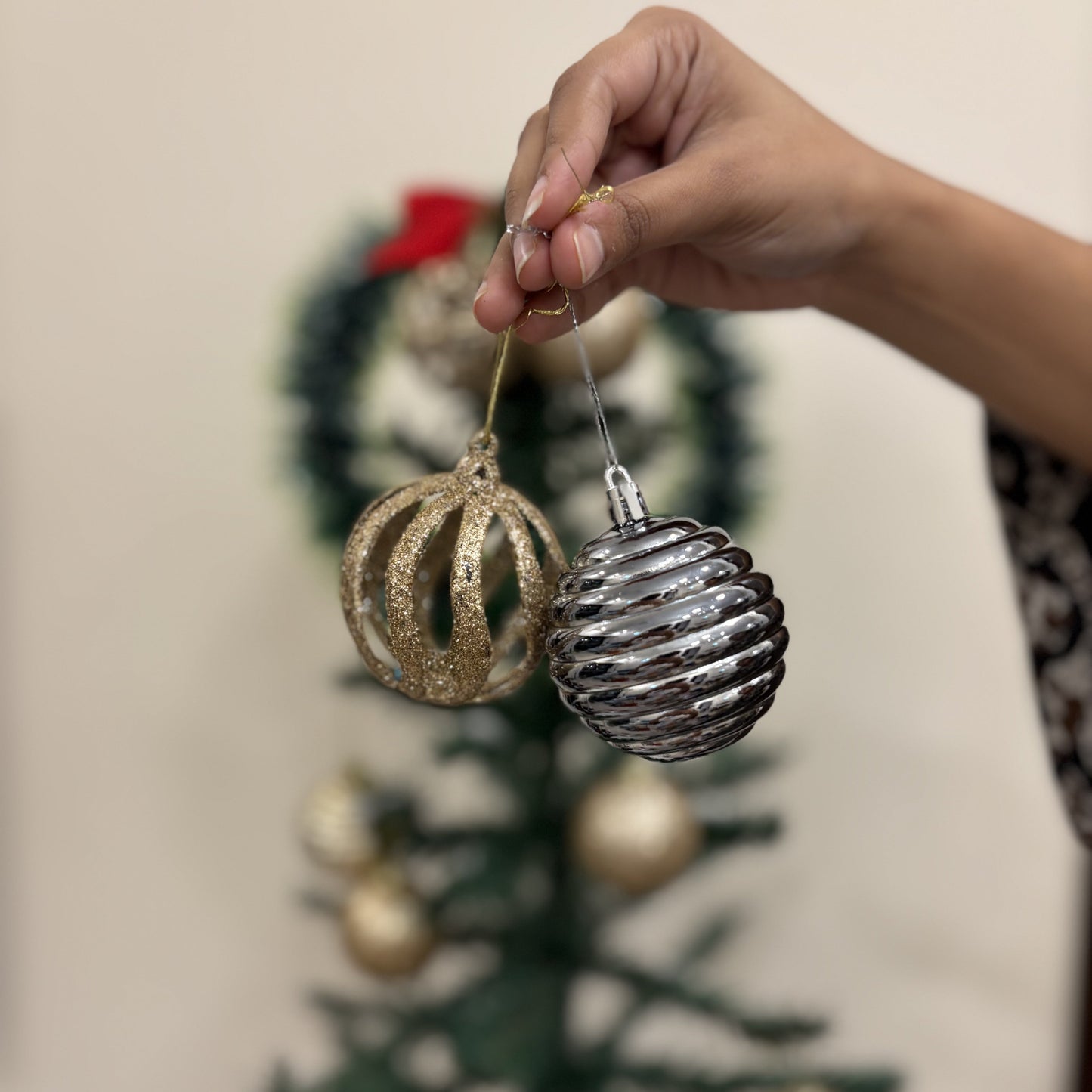 Starlight and Silver Baubles. (set of 2)