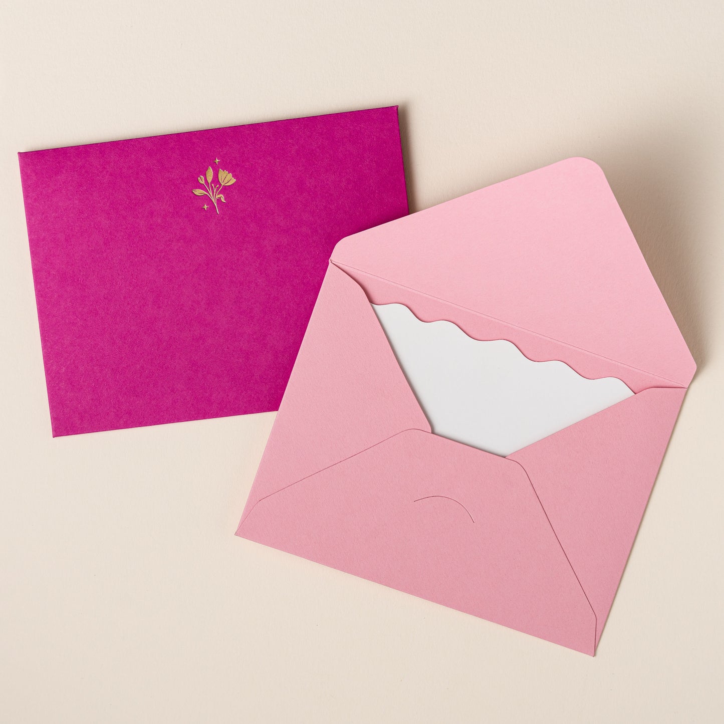 Pink Blossom - Set of 10 Notecards & 10 Envelopes