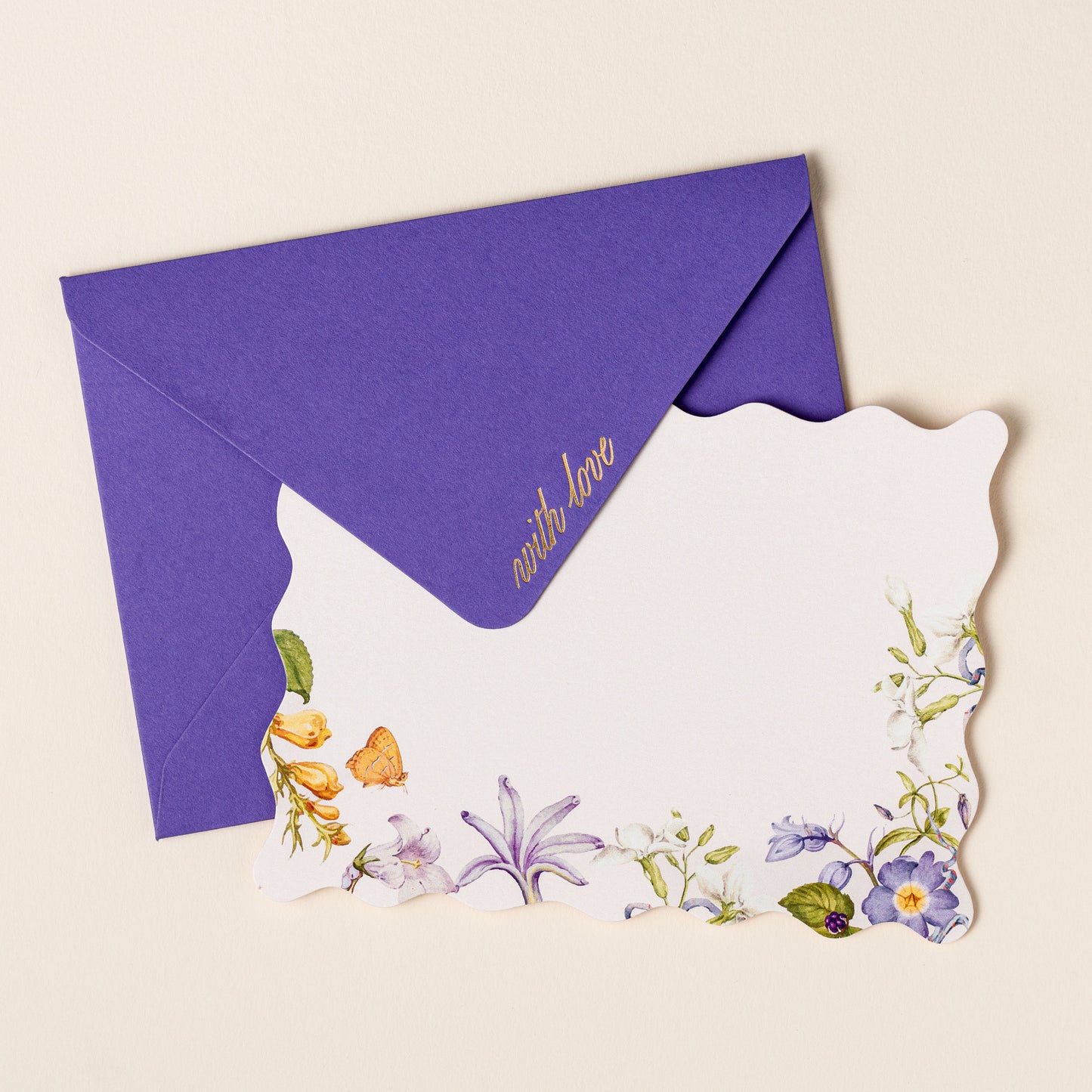 Lavender Blooms - Set of 10 Notecards & 10 Envelopes