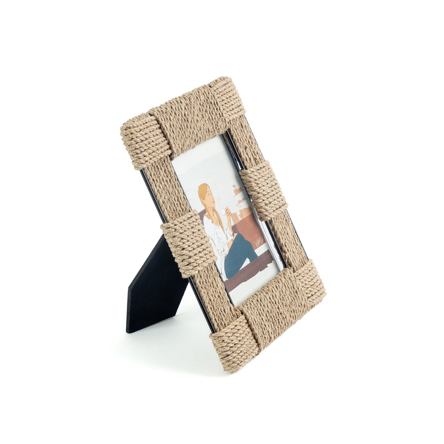 Natural Harmony Rattan Photo Frame