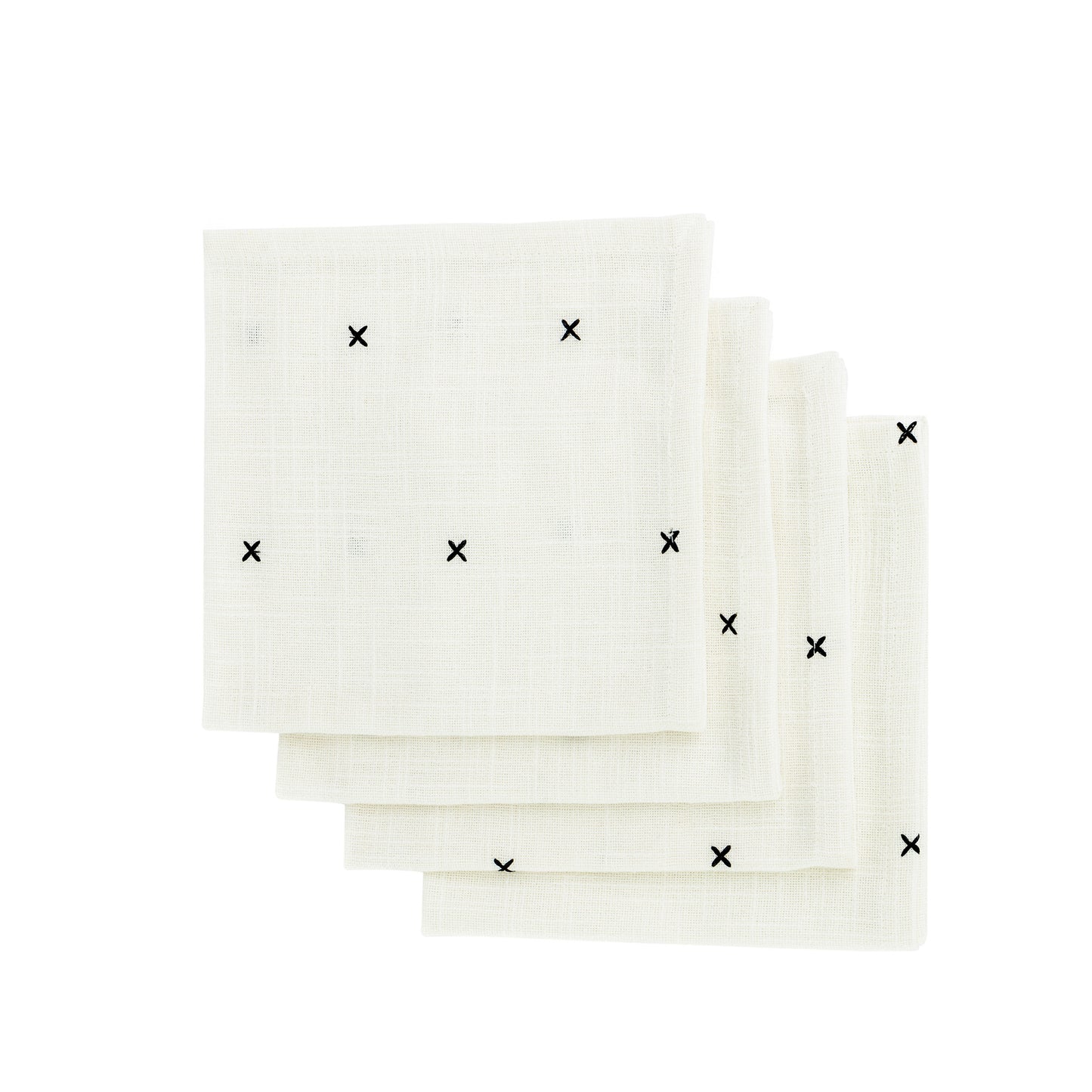 Moroccan Ecru Stitch Napkins - Set of 4