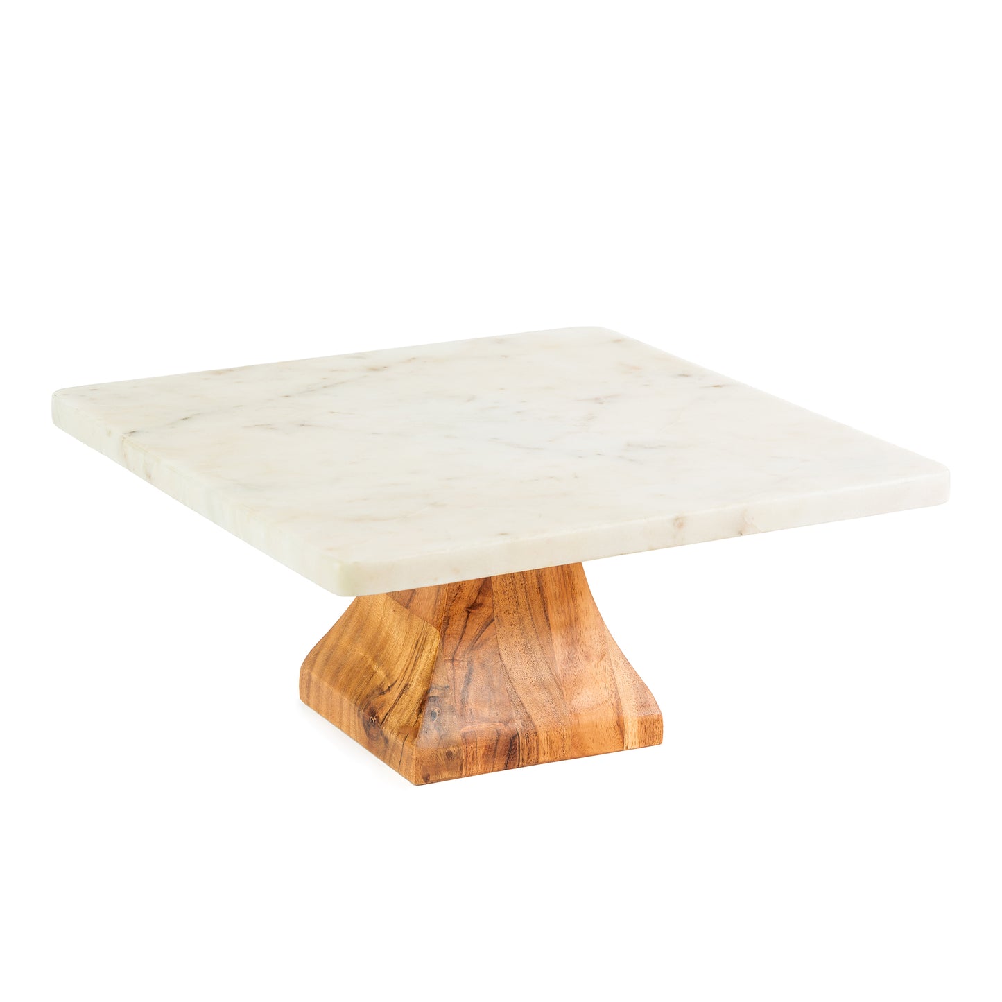 Marble Wooden Cake Stand