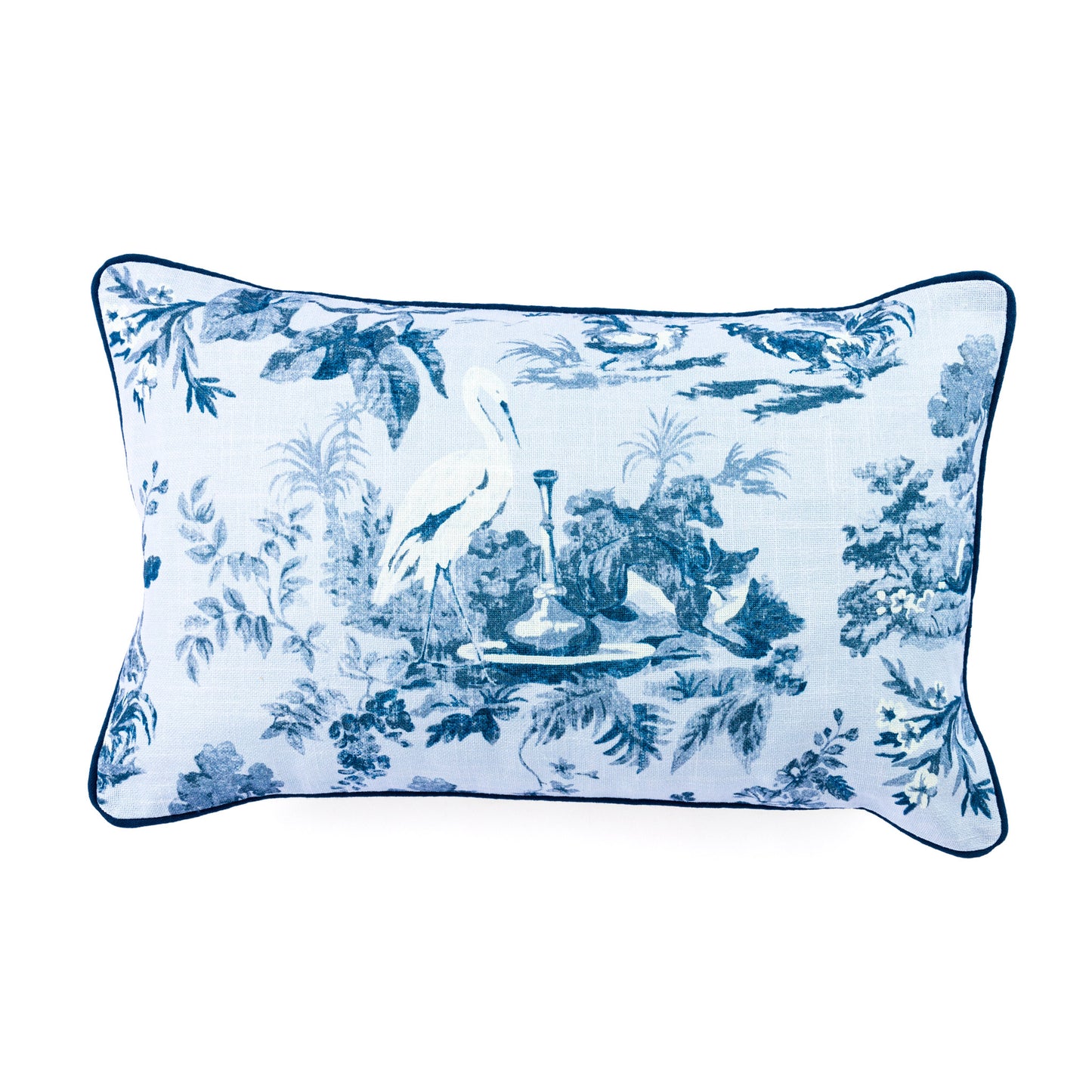 Cannes Blue Floral Cushion Cover