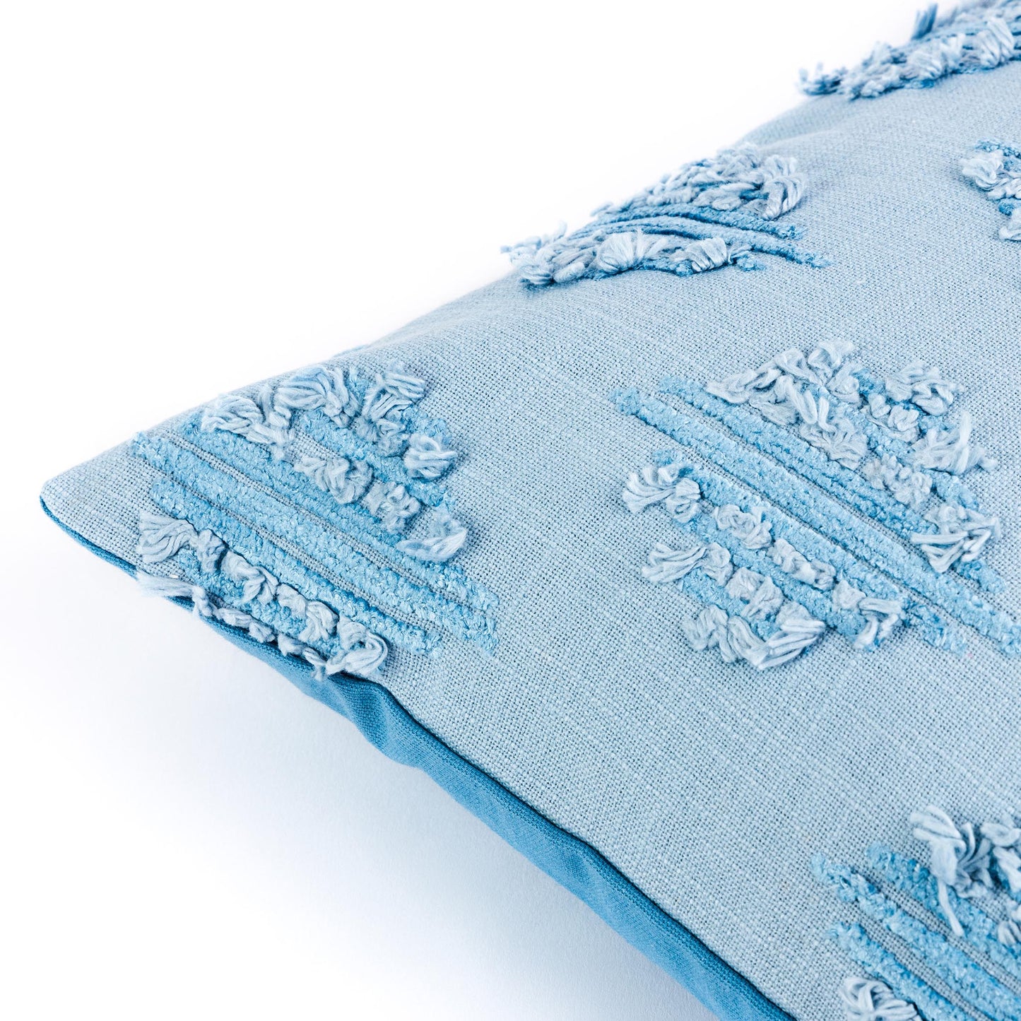 Marrakesh Blue Textured Cushion Cover