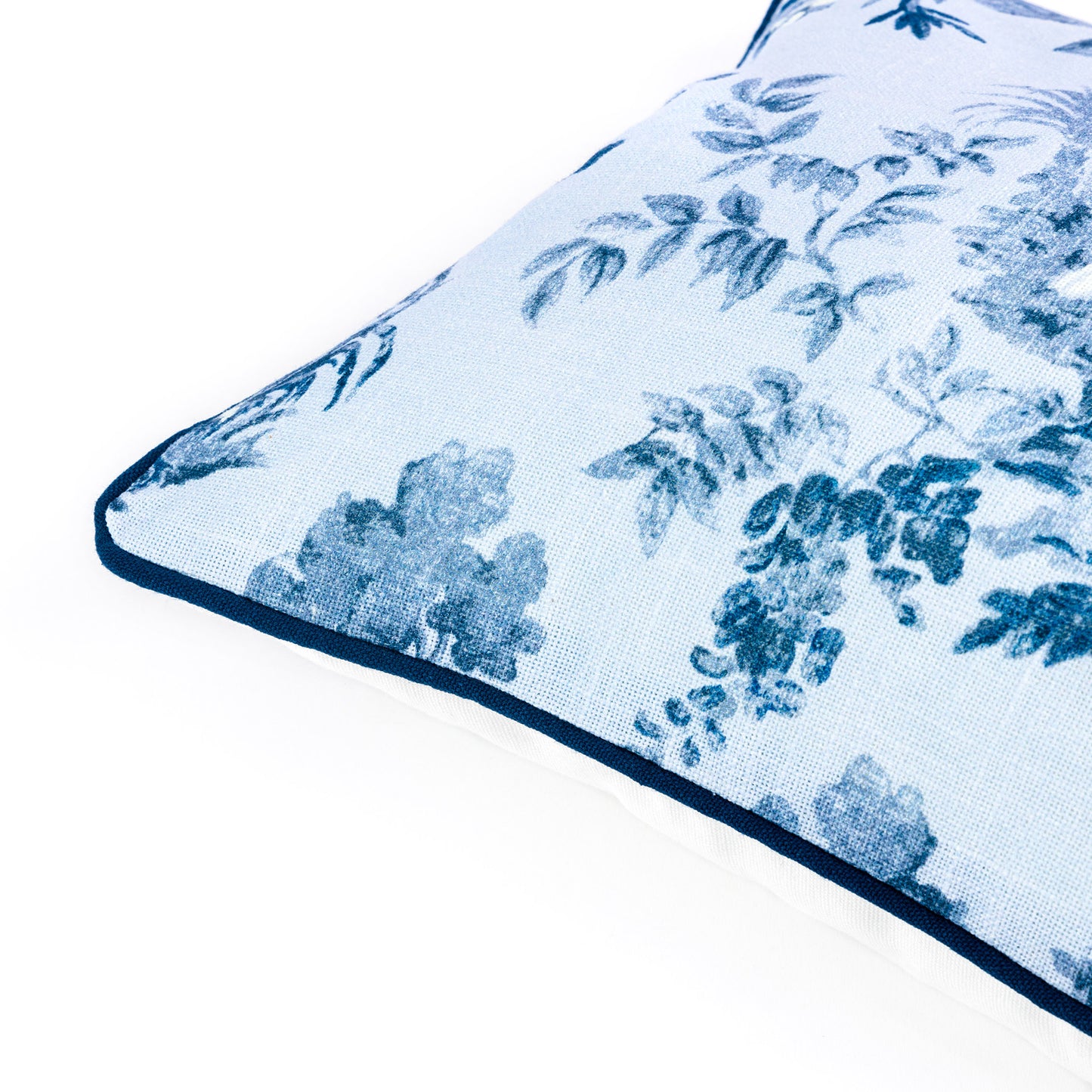 Cannes Blue Floral Cushion Cover