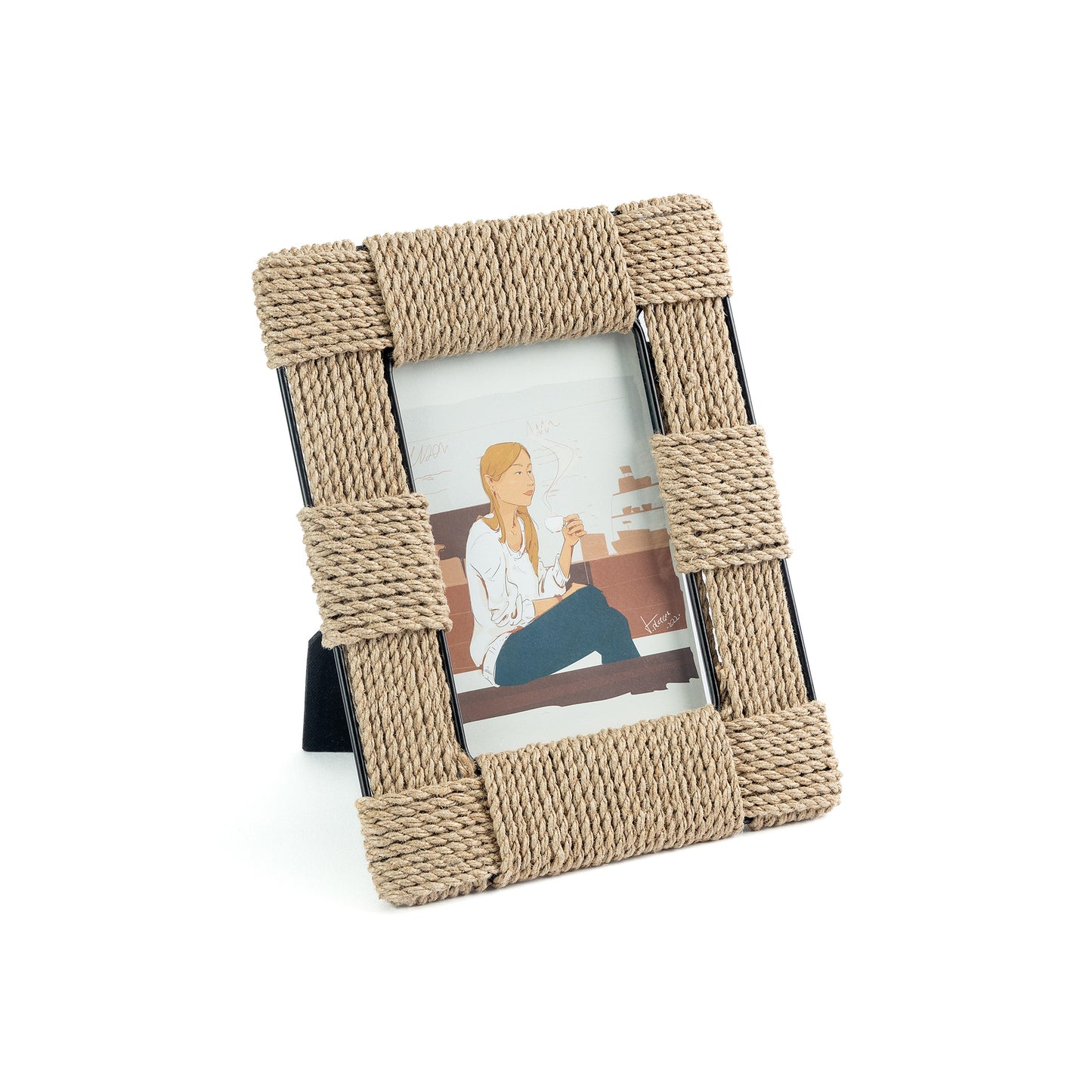 Natural Harmony Rattan Photo Frame