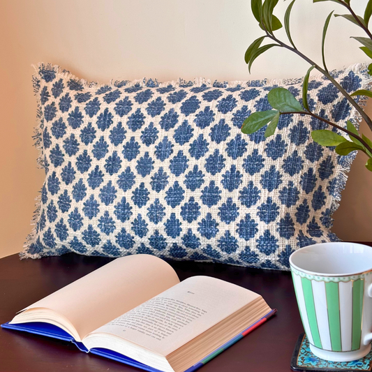 Indigo Mirage Cushion Cover (long)